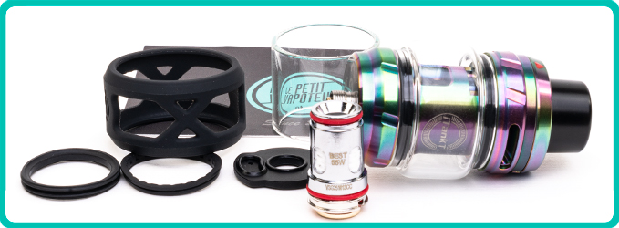 Contenu du Clearomiseur iTank T Dual Mesh Vaporesso
